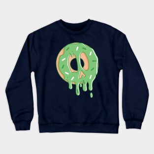 Dripping Donut Skull (Matcha) Crewneck Sweatshirt